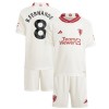 Maillot de Supporter Manchester United Bruno Fernandes 8 Troisième 2023-24 Pour Enfant